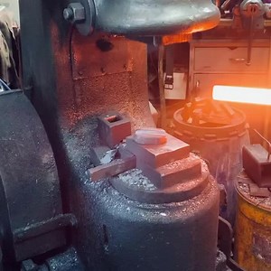 Forging half round spring fuller stock . 1.5” diameter 4140 will become 3/4” half round with a sturdy flange. Spring fullers can be used on the anvil or the powerhanmer to keep alignment of the top and bottom tooling. I use them constantly for forging hammers and drawing out stock quickly. I tagged the spring fullers in the image. If you’d like to see the finished ones give the image a poke and it will take you to them. Or Have a look at the finished ones by appointment @frontstepforge Or everyt