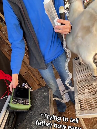 Přenosný veterinární ultrazvukový přístroj, speciálně navržený pro...