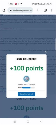 Search Solution Basics | Salesforce Trailhead | Quiz Solution