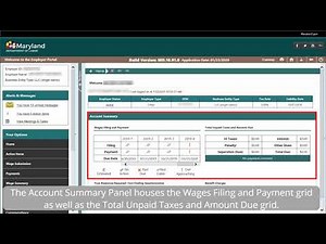 Maryland Unemployment Insurance BEACON Employer Account Navigation