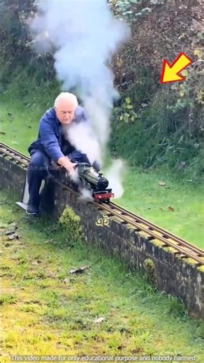 The world's smallest engine-powered train?