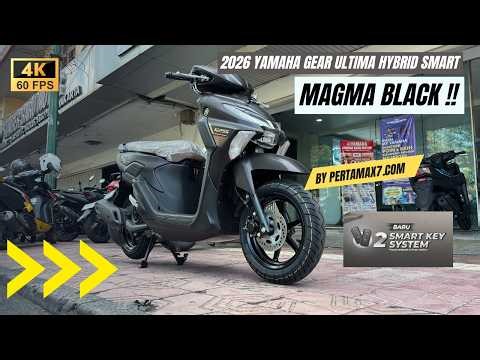 REVIEW 2026 Yamaha GEAR Ultima Hybrid Smart Warna Magma 2 Remote Keyless Black Harga Jogja Murah