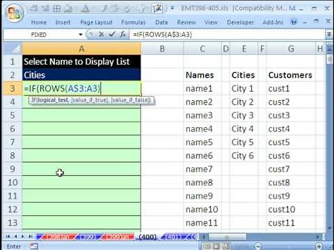 Excel Magic Trick 400: Show List of Values In Cells After Using Data Validation Drop-Down