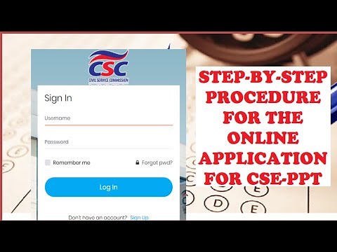 "Step-by-Step Procedure" for CIVIL SERVICE EXAMINATION ONLINE APPLICATION