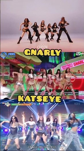 KATSEYE(캣츠아이) - Gnarly (Clean ver.) / STUDIO CHOOM Original (stage mix) (Stage Compilation)