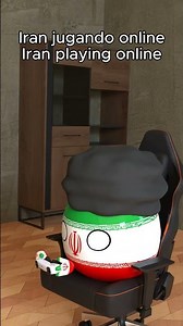 Irán jugando Online #countryballs #humor #funny