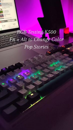 RGB Testing K500: Change Colors with Fn Alt