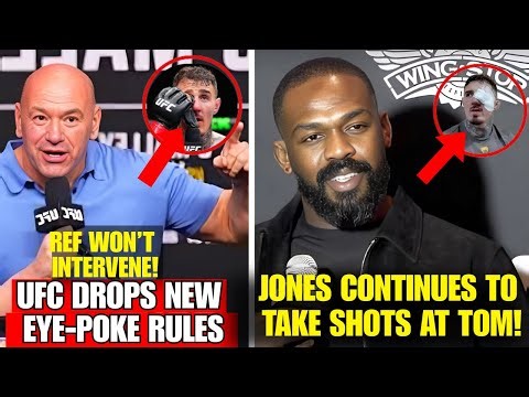 UFC Drops NEW Eye-Poke Rule! Jon Jones Fires MORE Shots at Aspinall! Masvidal Comeback?!