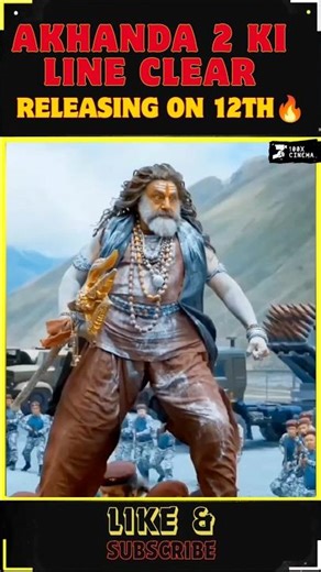 Akhanda 2 ki Line Clear Aypoyindhi, Grand Release on 12th Dec 🔥🔥🔥
