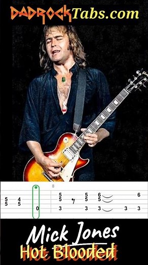 Hot Blooded Mick Jones Foreigner #howto #learnguitar #guitartutorial #guitartabs #guitar #rock