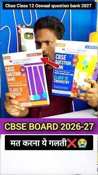 Class 12 New Questions bank Books 2027❌😭| Oswaal books 2026-27#exam #class12 #cbse #oswaalbooks