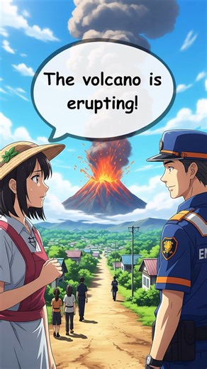 Volcano Eruption 🌋 English Conversation B1–B2 LinguaListen #speakingeveryday #english