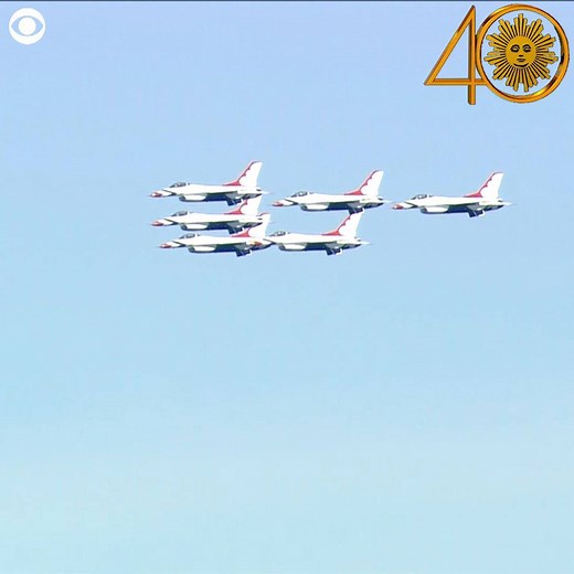 98K views · 3.9K reactions | The sky over the Hudson River in Manhattan was painted red, white and blue Thursday morning. Members of the U.S. Air Force Thunderbirds and the Royal Air Force Red Arrows from the United Kingdom took part in a colorful military flyover in NYC. https://cbsn.ws/2ZgdluV | CBS Sunday Morning | Facebook