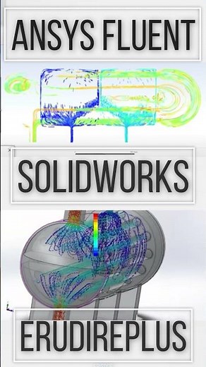 CFD SHELL TUBE HEAT EXCHANGER | ANSYS Vs SOLIDWORKS | YouTube Shorts