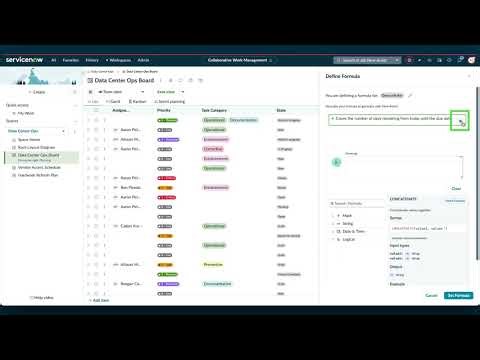 Generate a formula using Now Assist for CWM