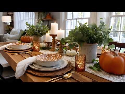 Elegant Autumn Tablescape Ideas | Thanksgiving & Dinner Party Styling Tips 2025
