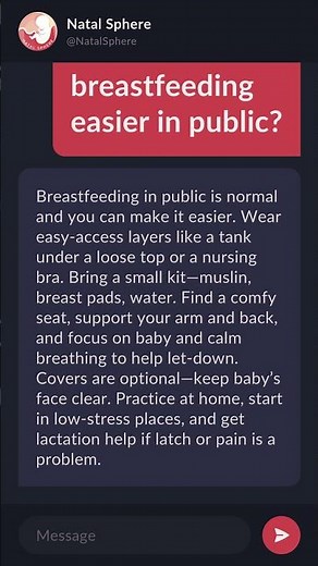 How to make breastfeeding easier in public?