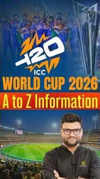 ICC T20 World Cup 2026 ✅ A to Z Information #kumargauravsir #railwayutkarsh #shorts