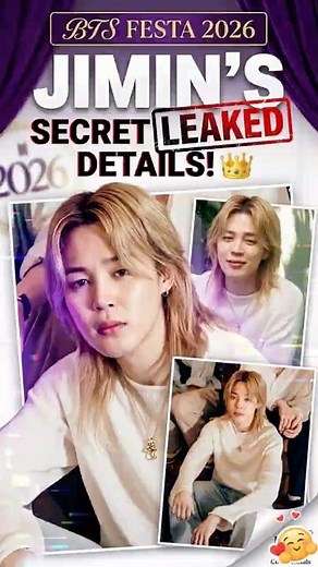 BTS Festa 2026: Jimin’s Secret Photoshoot LEAKED Details! 👑 #BTSFesta2026 #Jimin #btsfamilyphoto