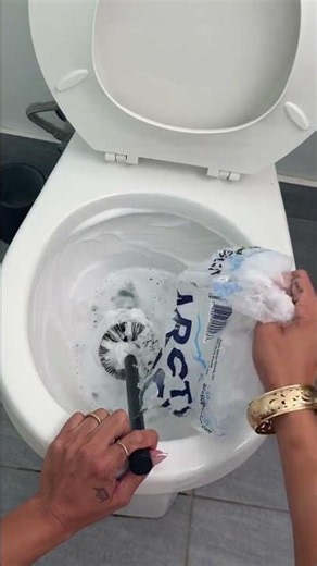 The genius toilet cleaning hack you need right now 🧽🫧