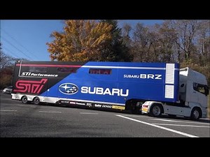 GT300 大型トランポ搬入中 2021SUPERGT 最終戦富士