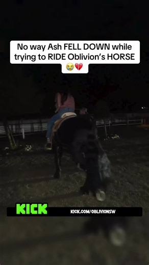Ash's Fall from Oblivion's Horse: Shocking Moment