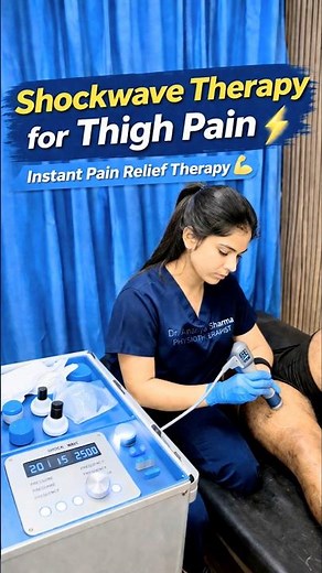 Shockwave Therapy for Thigh Pain Instant Pain Relief Treatment ⚡ Physiotherapy Explained#painrelief