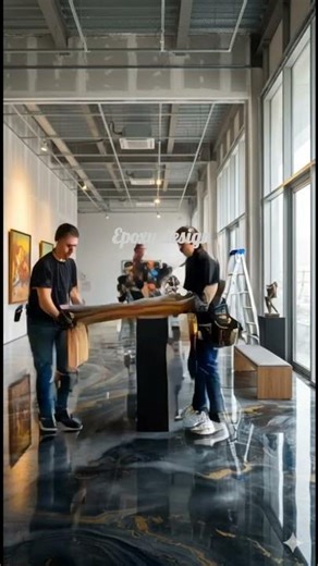 Luxury Art Gallery Floor #art #EpoxyArt ##ViralInteriors ##ArtGalleryDesign