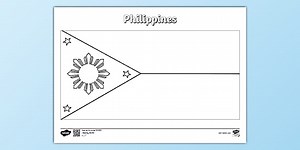 Philippines Flag Colouring Sheet