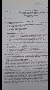 General English 2nd year 3rd Sem Question paper #osmania_university #2024 #3rdsemester #english
