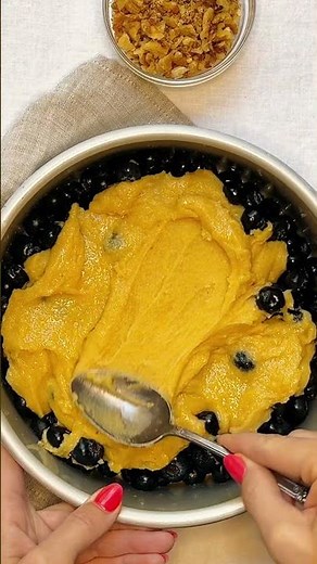 Blueberry Cobbler: So simple, so delicious! (full recipe in caption)