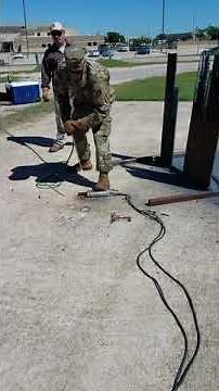 Exothermic Torch - thermal breaching demonstration