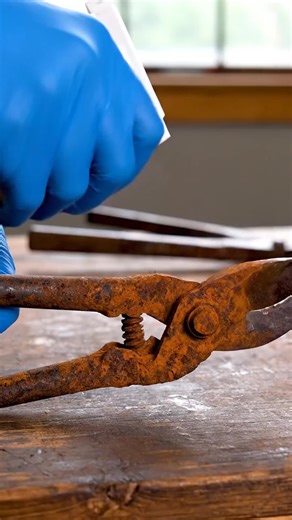 Satisfying Rust Removal: Violet Foam Magic!
