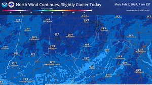 8.5K views · 136 reactions | A north wind will push cooler air into the area today, limiting the potential for widespread mid 50s like yesterday. Except for some clouds moving in from northern Ohio this morning, abundant  is expected. | US National Weather Service Wilmington OH | Facebook