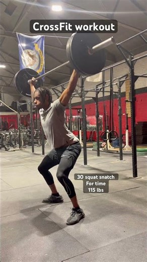 Crushing 30 Squat Snatches #crossfit #wod #athlete
