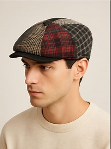 Wool Blend Newsboy Cap - Multi Color 8 Panel Gatsby Hat - Etsy