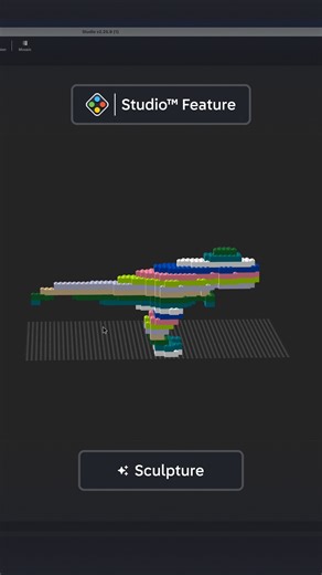 BrickLink on Instagram: "Upload, auto-build, customize. 🧱✨ The Sculpture feature allows you to transform 3D models into brick-built masterpieces faster than ever. Use it as a baseline for your next build, or to create quick and easy MOCs. ⬇️ Download BrickLink Studio: bit.ly/BL-Studio-Download 🔎 Check out the Studio Help Article: bit.ly/BL-Studio-Sculpture #BrickLinkStudio #BrickLink #LEGOBuilder #StudioTips #DigitalBuilding #AFOL #MOC"