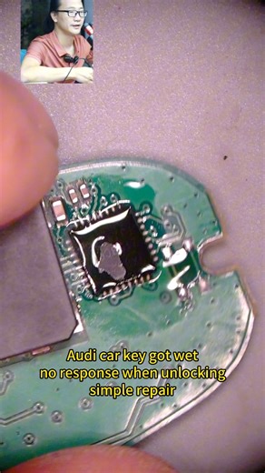 Audi car key got wet, no response when unlocking, simple repair #qianli #repair #tools #YCS #audi | QianLi Repair Tools