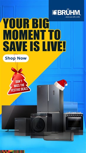 Every generation has a wish. Every wish deserves a smarter solution. Bruhm appliances are built to support your big family moments saving time, energy, and effort, every single day. This Christmas, celebrate together and save more with Bruhm’s Big Moment Sale. 🎁✨ Shop Now: https://bruhm.com/?utm_source=facebook&utm_medium=organic &utm_campaign=blackfriday #BruhmHome #ChristmasSavings #BigMoments #FestiveUpgrades #ChristmasReady #Appliance #Bruhm #YourMomentToSaveBig | Bruhm Global