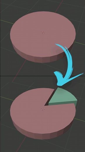 How to use Boolean Modifier to make 3D pie chart in Blender #blender #b3d #cgian