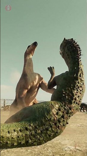 Iguanodon fights dynamically - Jurassic World Evolution 2