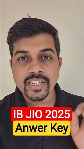 IB JIO ANSWER KEY 2025 OUT...! #ibjio #answerkey #sscadda247