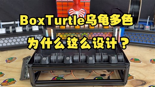 BoxTurtle 乌龟多色为什么这么设计 箱龟设计要点一览 3d打印机多色打印龟盒多色介绍