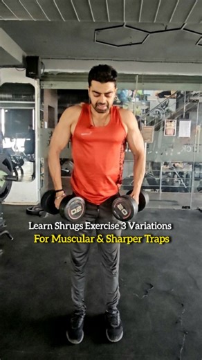 HBfitlife on Instagram: "Shrugs Exercise 3 Variations For Muscular &Sharper Traps.Shrugs workout mainly targets the upper trapezius muscles of the shoulders and neck. It helps improve shoulder strength, posture, and neck stability. Shrugs can be performed using dumbbells, Cable, or a Smith machine.Do it with the same technique as shown in the video 3- 4 sets 12/15 repetitions each set . Share this to your friends to help them learn . . . . . . #fitness #gym #workout #shrugs #fitnessmotivation"
