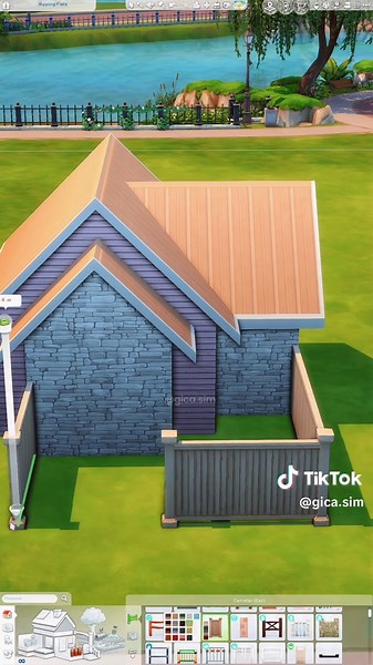 the sims 4 — small house speed build 💓 missed making houses this size 🤏🥹 #thesims #sims4 #sims #thesims4 #speedbuild