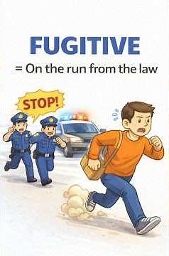 FUGITIVE Meaning in English | Powerful Word Explained with Examples