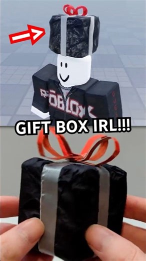 OPENING A ROBLOX GIFT BOX IN REAL LIFE!!! #roblox
