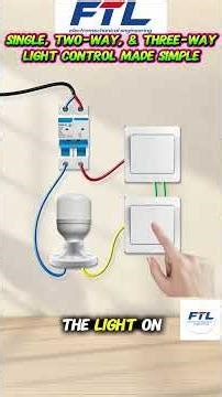 One light💡,Three switches control-simple guide. #electrical #electric #electrician