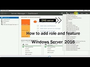 how to add role and feature Windows Server 2016