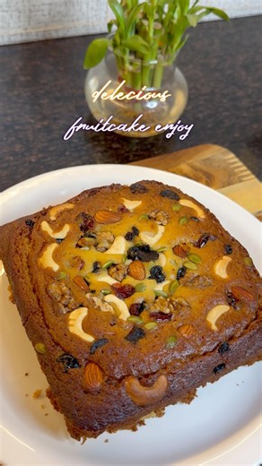 eggless fruit cake❣️ #youtube #cooking #foodvlog #viralvideo #familyvlog #foodie #fruitcake